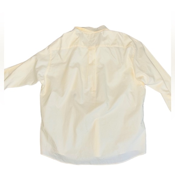Tommy Hilfiger Button Down Shirt Light Yellow Size 17 1/2 32-33 - Picture 2 of 9